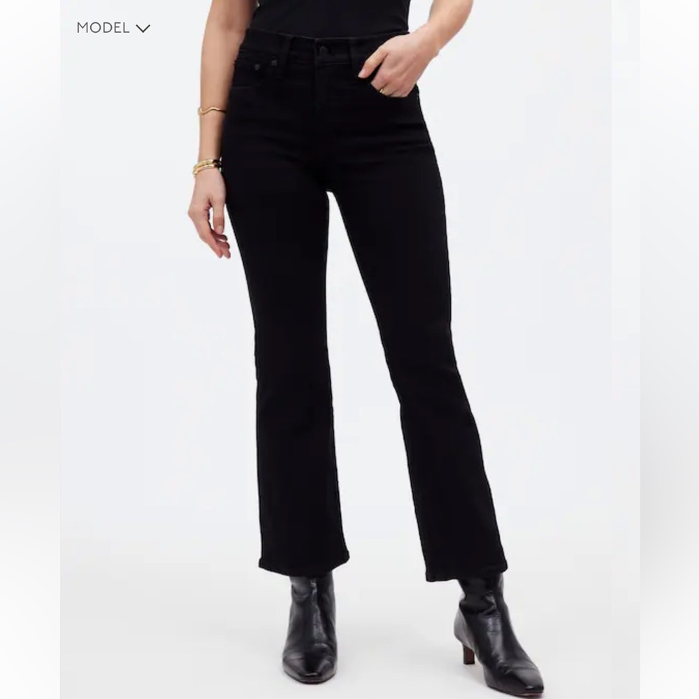 NWT Madewell Kick Out Crop Jeans, waist size 27 petite - Picture 2 of 10